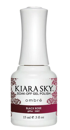 Kiara Sky Gel Polish - G841 - Black Rose